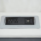 Sofá esquinero reclinable de lujo de 5 y 6 plazas con LED, USB, carga inalámbrica, Bluetooth y almacenamiento