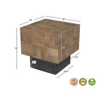 Mesa de sala de estar Caden de madera maciza de 2 piezas