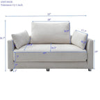 Cama Sillón Plegable de Lino, Sofá Cama para Suelo, Cama Circular, Sofá Futón Ajustable, Sofá Plegable Perezoso para Sala de Estar