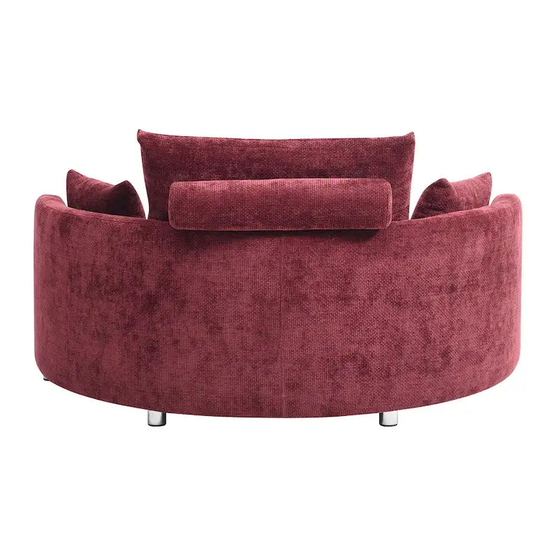 Cama Sillón Plegable de Lino, Sofá Cama para Suelo, Cama Circular, Sofá Futón Ajustable, Sofá Plegable Perezoso para Sala de Estar