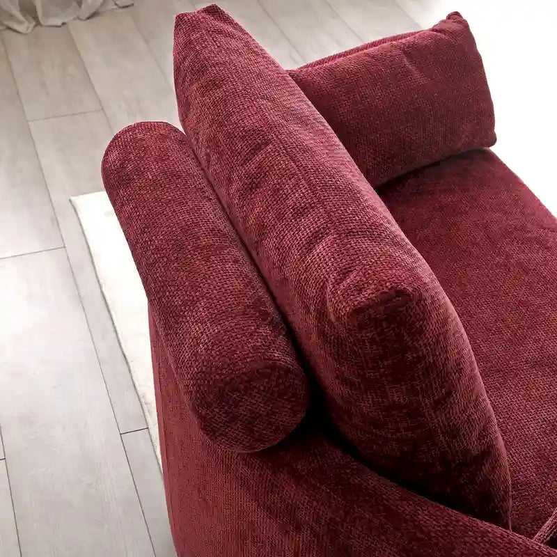 Cama Sillón Plegable de Lino, Sofá Cama para Suelo, Cama Circular, Sofá Futón Ajustable, Sofá Plegable Perezoso para Sala de Estar