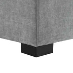 Tumbona moderna gris de 53.5 pulgadas con patas de madera maciza y almohadas para sala de estar