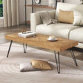 Mesa de centro moderna con patas de metal - 19.60 x 43.30 x 17.80