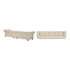 Sofá modular Gdansk Chesterfield de 4 plazas