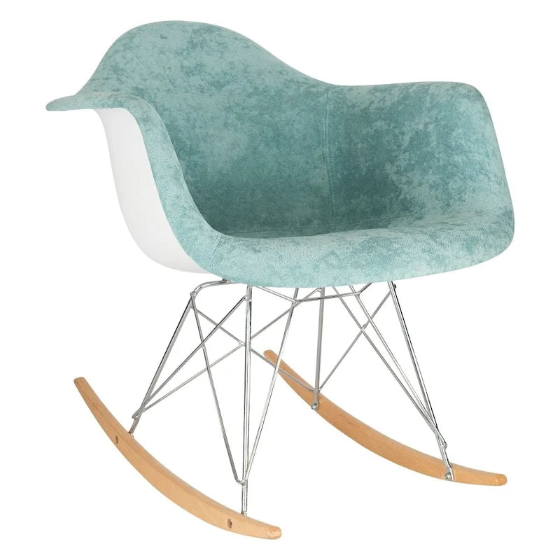 Mecedora Terciopelo Contemporánea Moderna - Mecedora de Acento para Sala de Estar, Dormitorio, Patio