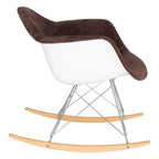 Mecedora Terciopelo Contemporánea Moderna - Mecedora de Acento para Sala de Estar, Dormitorio, Patio