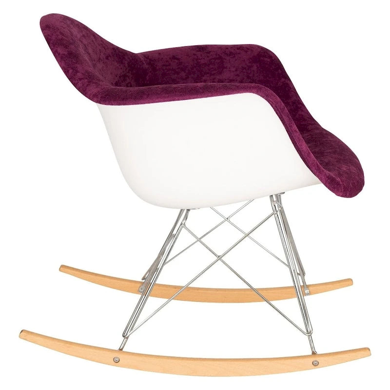 Mecedora Terciopelo Contemporánea Moderna - Mecedora de Acento para Sala de Estar, Dormitorio, Patio