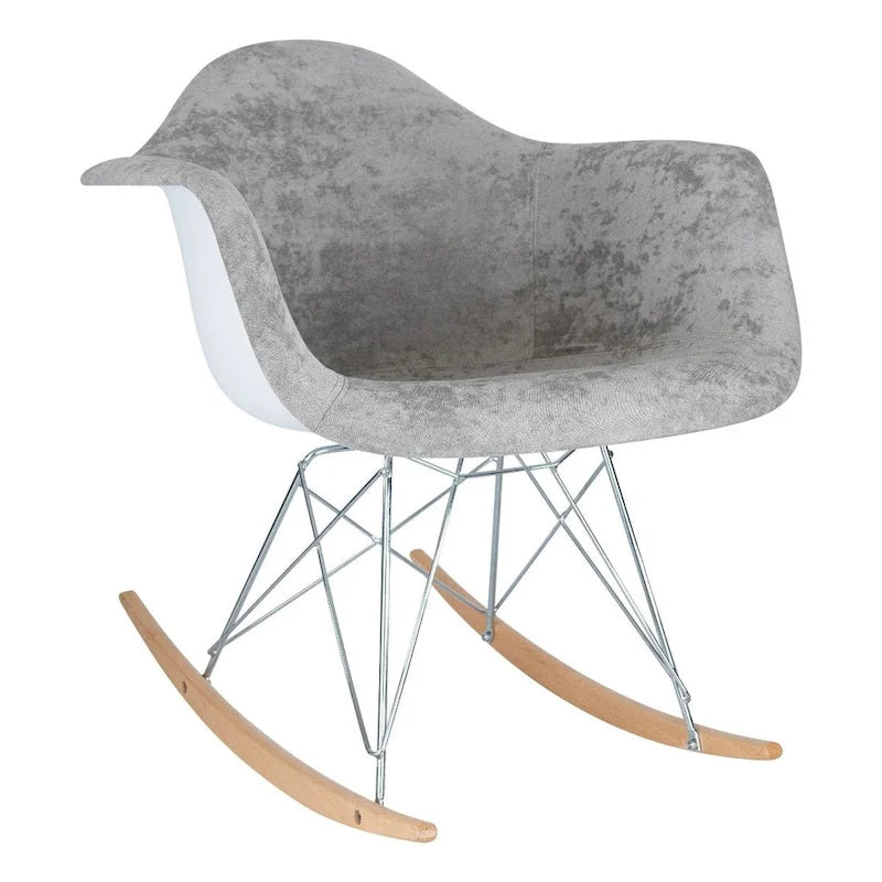 Mecedora Terciopelo Contemporánea Moderna - Mecedora de Acento para Sala de Estar, Dormitorio, Patio