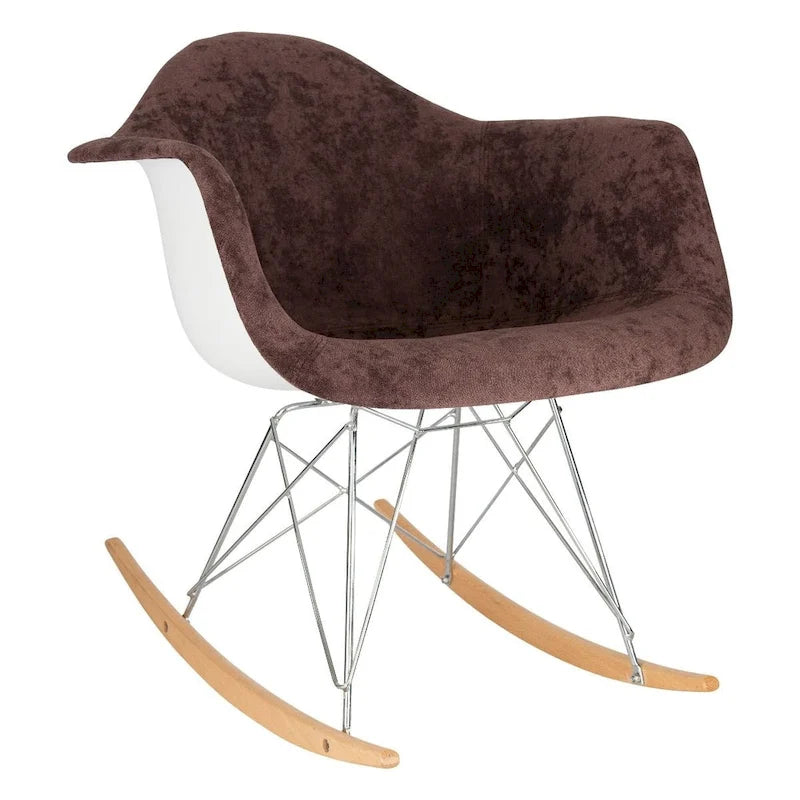 Mecedora Terciopelo Contemporánea Moderna - Mecedora de Acento para Sala de Estar, Dormitorio, Patio