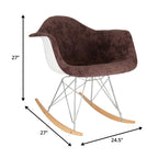 Mecedora Terciopelo Contemporánea Moderna - Mecedora de Acento para Sala de Estar, Dormitorio, Patio