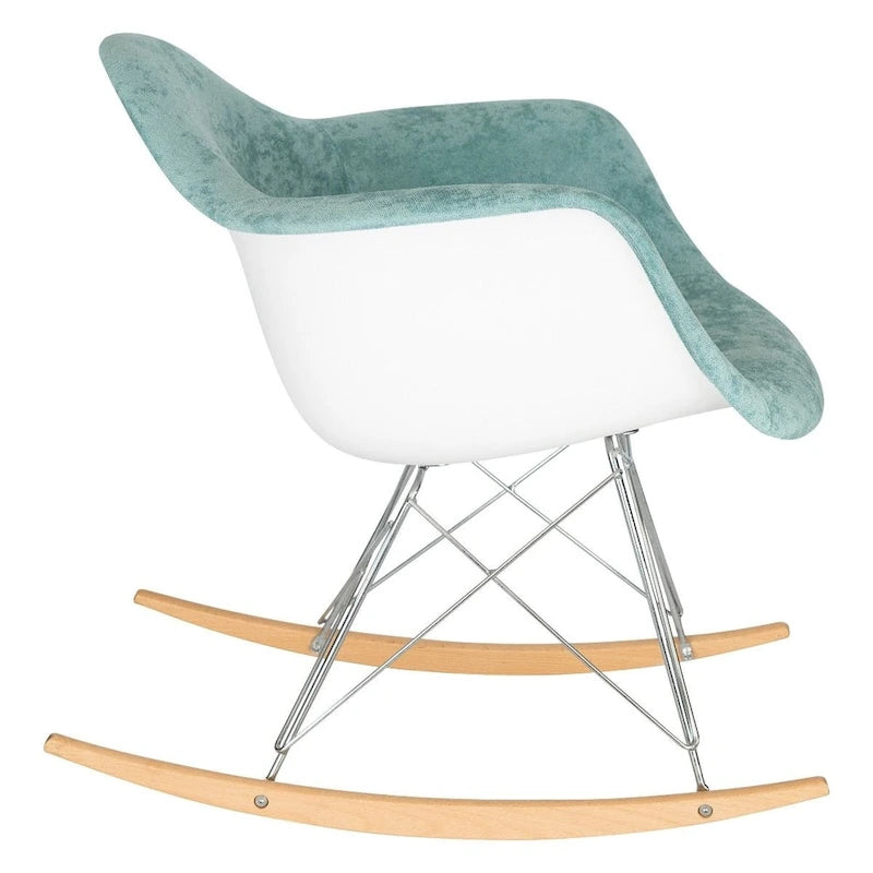 Mecedora Terciopelo Contemporánea Moderna - Mecedora de Acento para Sala de Estar, Dormitorio, Patio