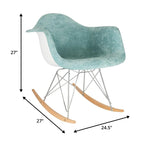 Mecedora Terciopelo Contemporánea Moderna - Mecedora de Acento para Sala de Estar, Dormitorio, Patio