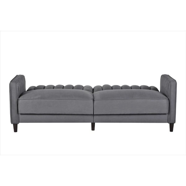 Sofá cama tapizado de terciopelo de lujo Grattan