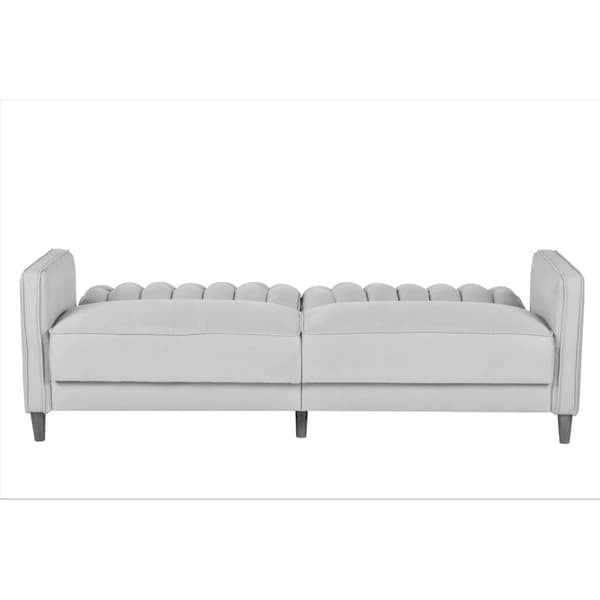 Sofá cama tapizado de terciopelo de lujo Grattan