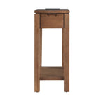 Mesa auxiliar de madera Cade con cajón y carga