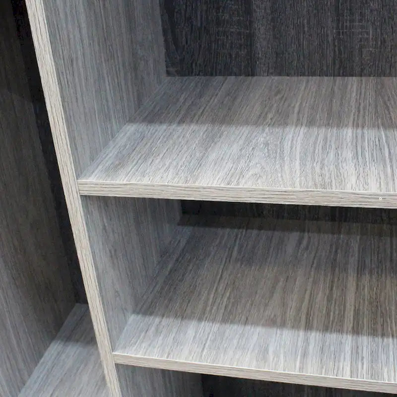 Centro de entretenimiento Bramhall de 3 piezas de madera sintética gris