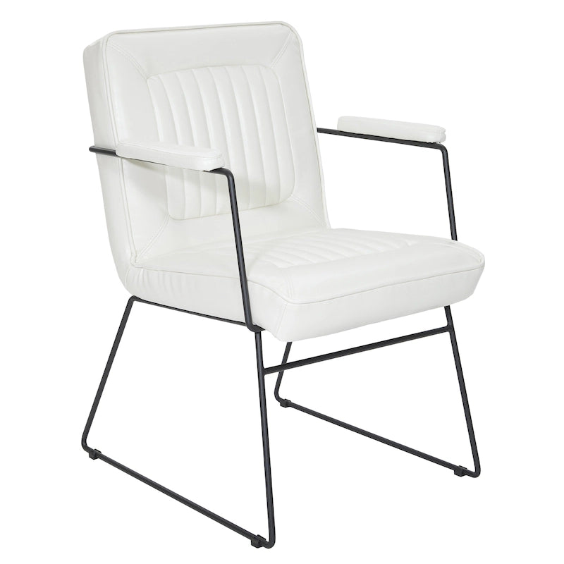 Silla Teigen de Piel Sintética con Base de Trineo
