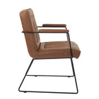 Silla Teigen de Piel Sintética con Base de Trineo