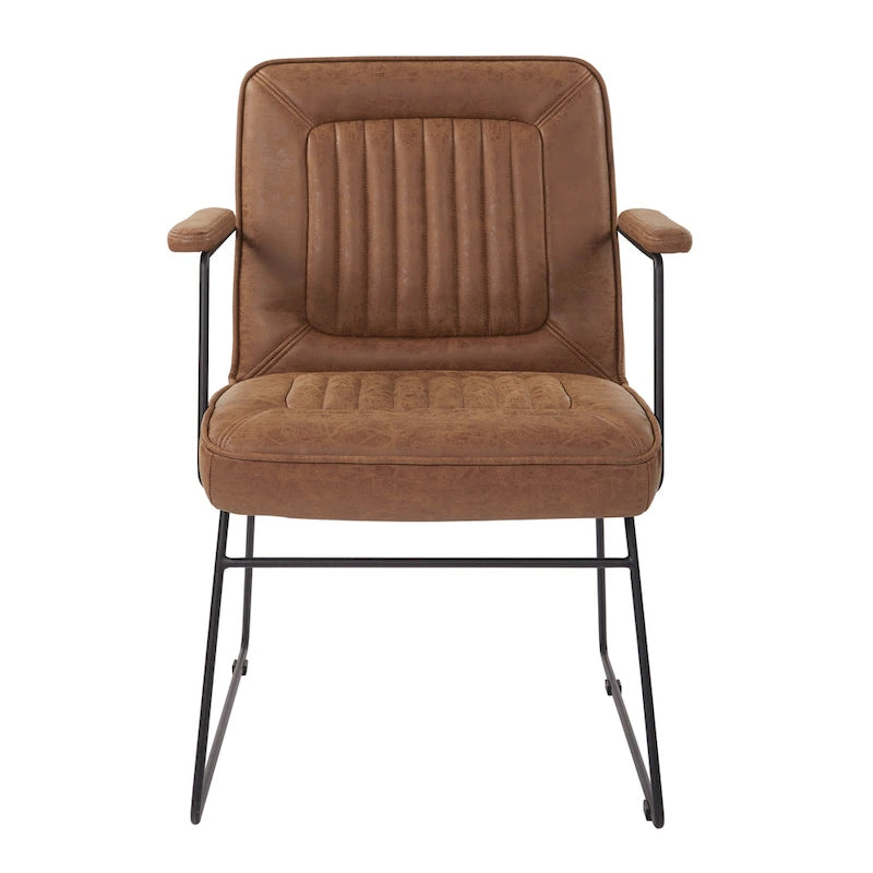 Silla Teigen de Piel Sintética con Base de Trineo