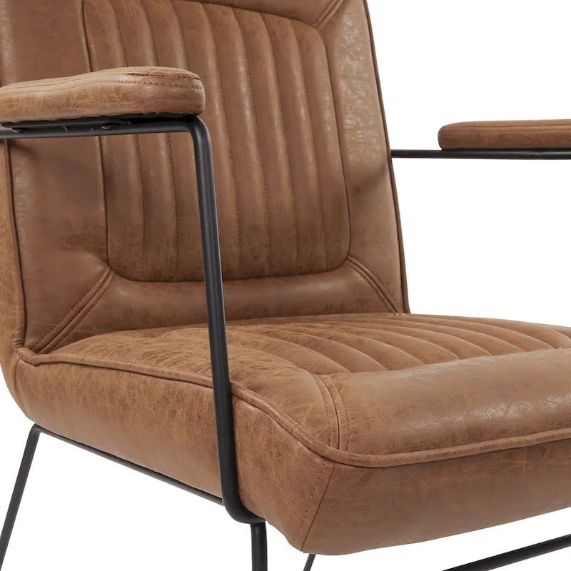 Silla Teigen de Piel Sintética con Base de Trineo