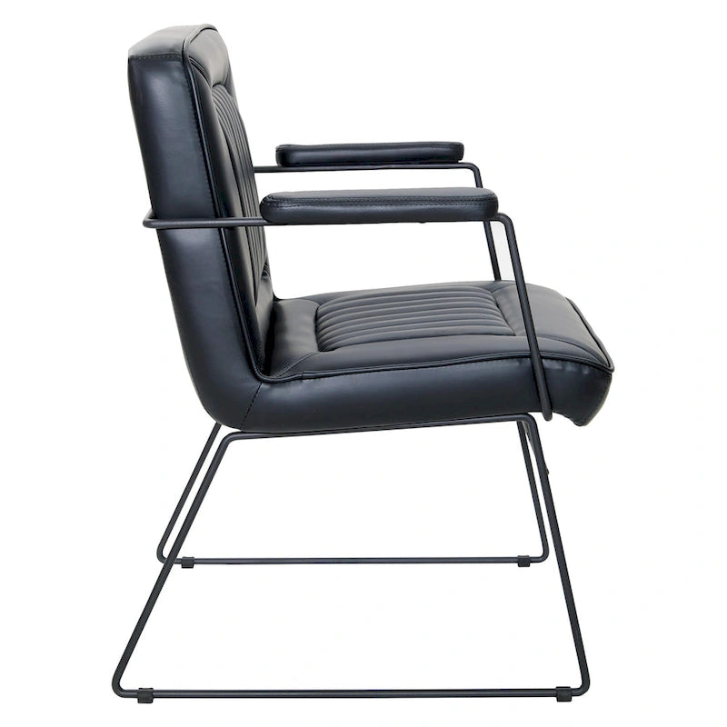 Silla Teigen de Piel Sintética con Base de Trineo