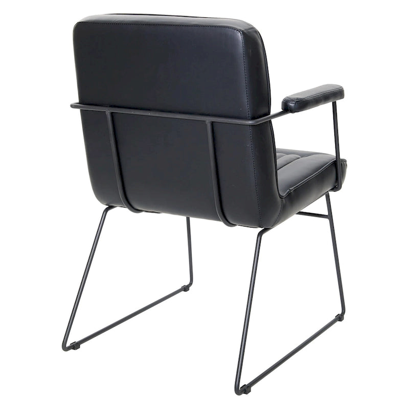 Silla Teigen de Piel Sintética con Base de Trineo