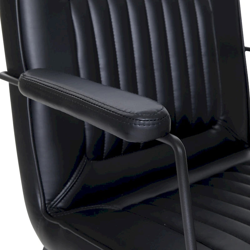 Silla Teigen de Piel Sintética con Base de Trineo