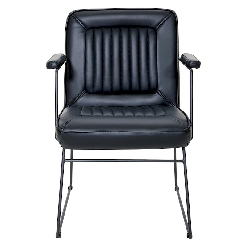 Silla Teigen de Piel Sintética con Base de Trineo