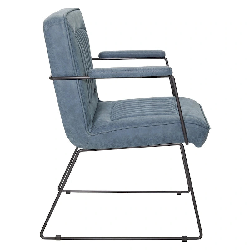 Silla Teigen de Piel Sintética con Base de Trineo