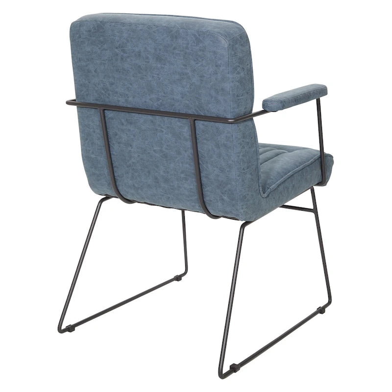 Silla Teigen de Piel Sintética con Base de Trineo