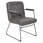 Silla Teigen de Piel Sintética con Base de Trineo