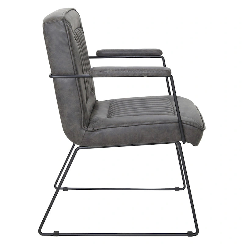Silla Teigen de Piel Sintética con Base de Trineo