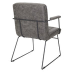 Silla Teigen de Piel Sintética con Base de Trineo