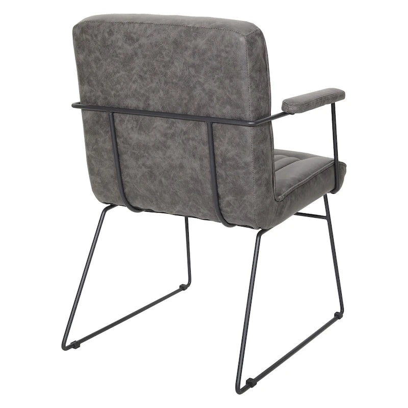 Silla Teigen de Piel Sintética con Base de Trineo