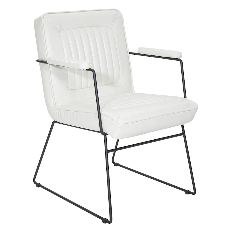 Silla Teigen de Piel Sintética con Base de Trineo