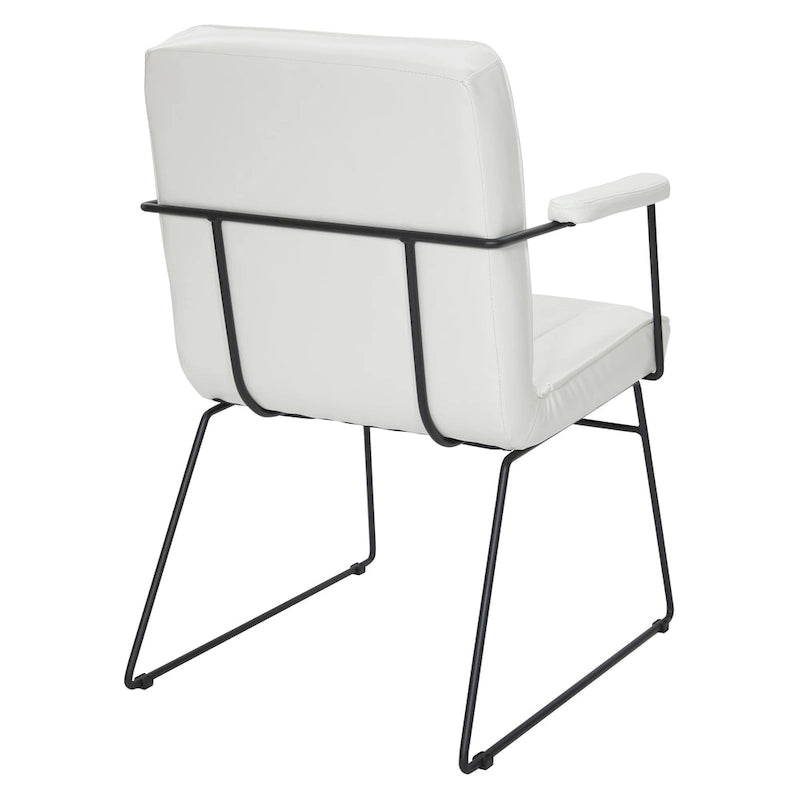 Silla Teigen de Piel Sintética con Base de Trineo