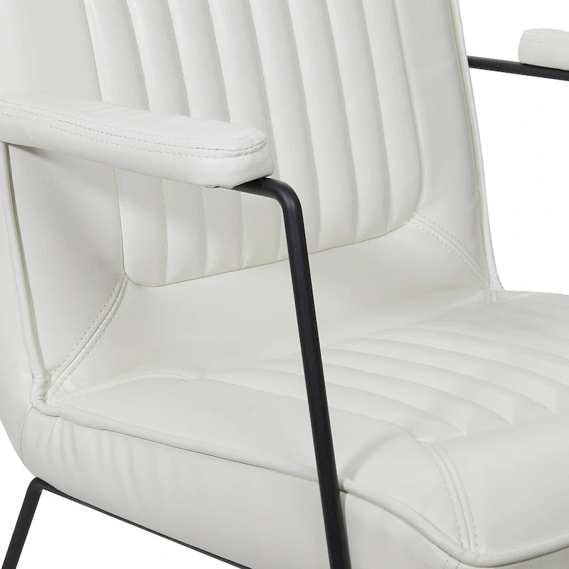 Silla Teigen de Piel Sintética con Base de Trineo