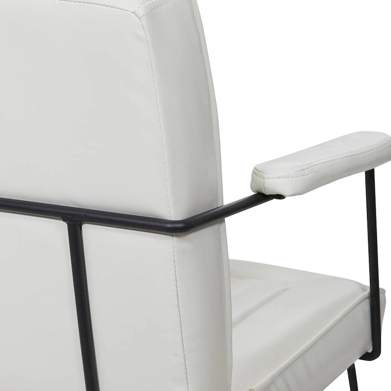 Silla Teigen de Piel Sintética con Base de Trineo