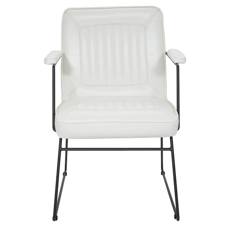 Silla Teigen de Piel Sintética con Base de Trineo