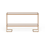 Mesa Consola Grant Glam con Acabado Dorado Mate