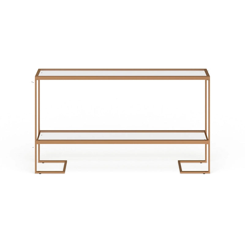 Mesa Consola Grant Glam con Acabado Dorado Mate
