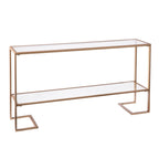 Mesa Consola Grant Glam con Acabado Dorado Mate