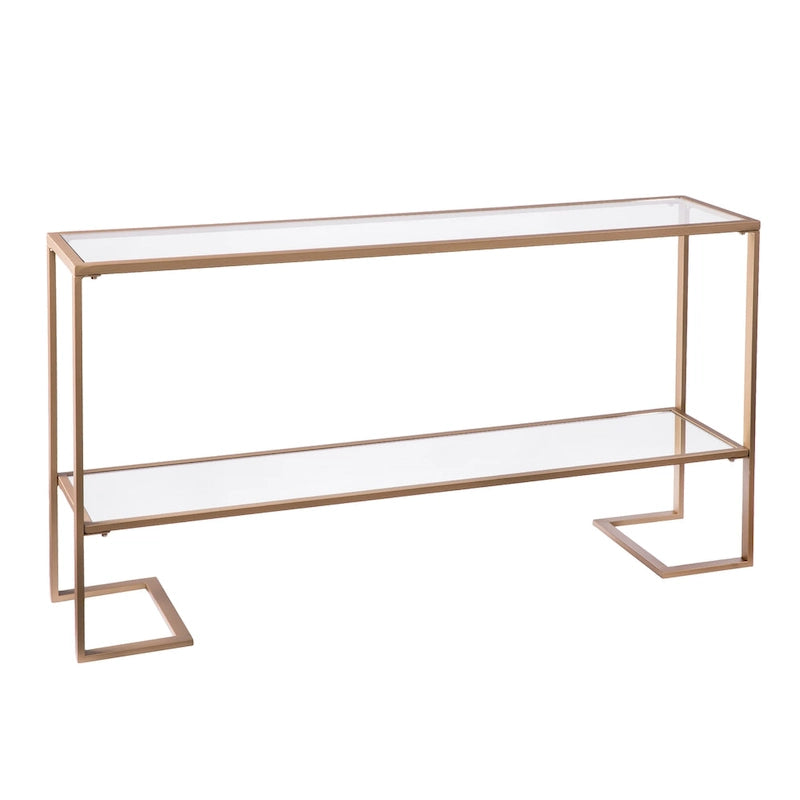 Mesa Consola Grant Glam con Acabado Dorado Mate