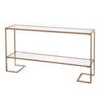 Mesa Consola Grant Glam con Acabado Dorado Mate