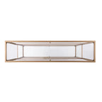 Mesa Consola Grant Glam con Acabado Dorado Mate