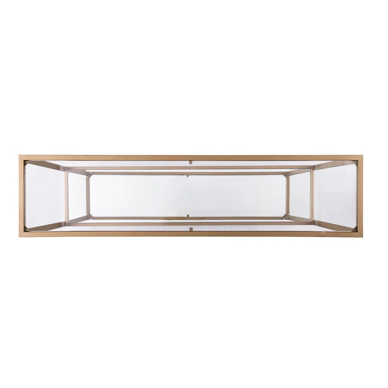 Mesa Consola Grant Glam con Acabado Dorado Mate