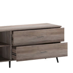 Mesa de centro Scoles Contemporary de 42 pulgadas de cristal con 1 estante