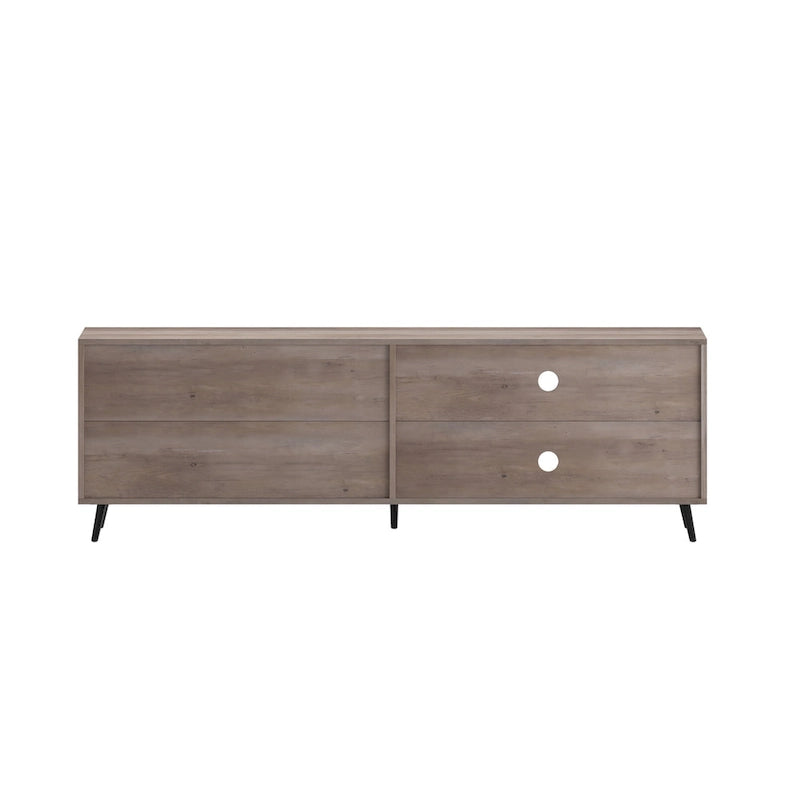 Mesa de centro Scoles Contemporary de 42 pulgadas de cristal con 1 estante