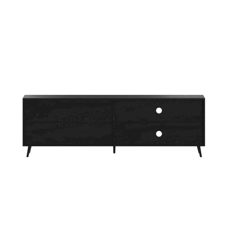 Mesa de centro Scoles Contemporary de 42 pulgadas de cristal con 1 estante