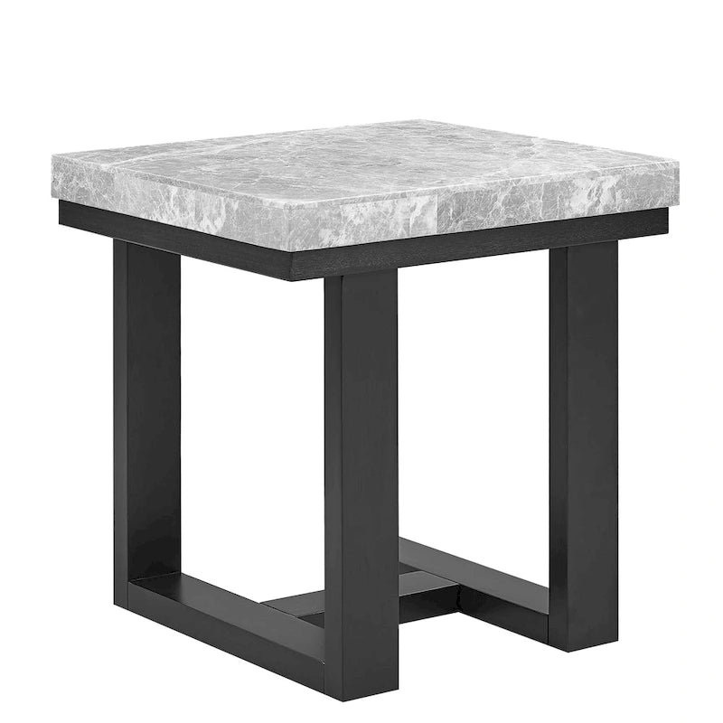 Mesa Auxiliar Ludlow con Cubierta de Mármol Gris